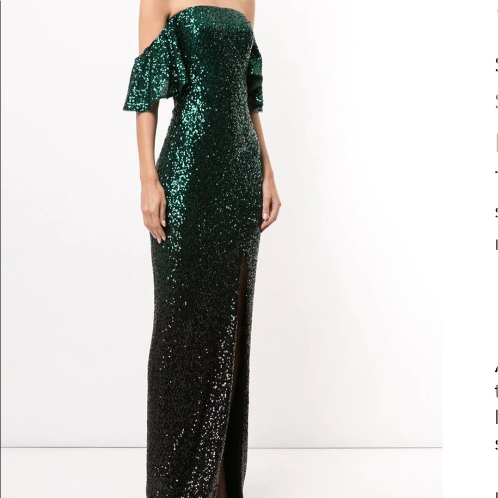 Marchesa Notte Ombre Sequin Column Gown.